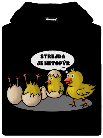 Strejda netopýr pánská mikina klokanka Black