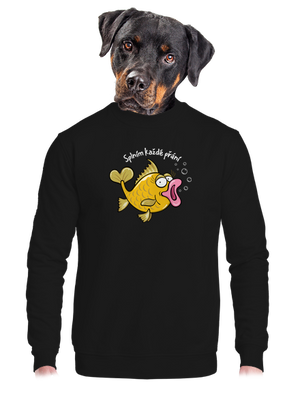 unisex mikina bez kapuce