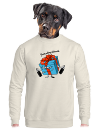 unisex mikina bez kapuce