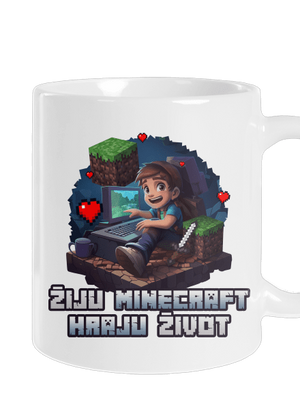 Žiju Minecraft klasický hrnek White