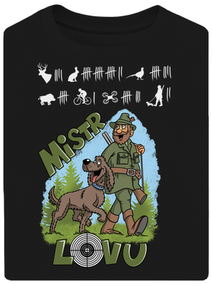 Mistr lovu unisex tričko oversized Black