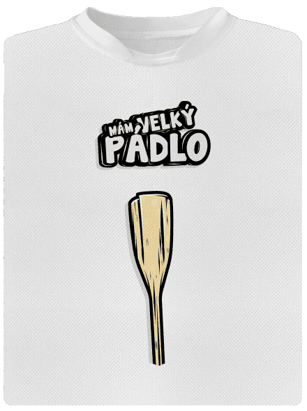 Velký pádlo dětské sportovní tričko White