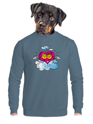 unisex mikina bez kapuce