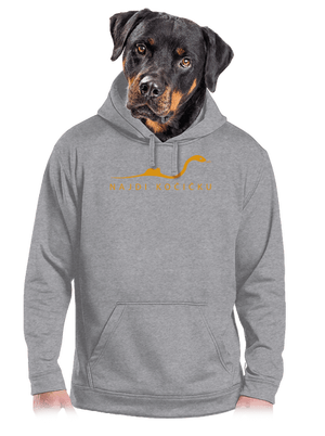 Najdi kočičku pánská mikina klokanka Light Melange