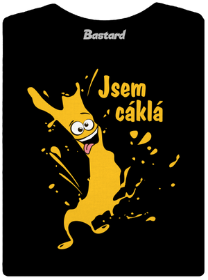 Cáklej dámské tričko s lemem Black