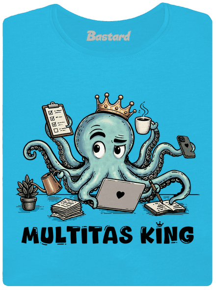 Multitas king dámské tričko s lemem Blue Atol
