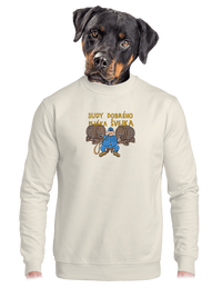 unisex mikina bez kapuce