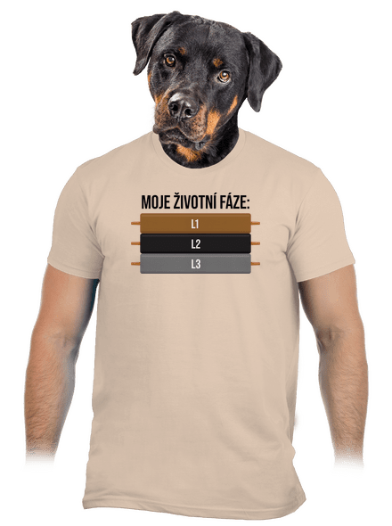 Moje životní fáze pánské tričko Sand