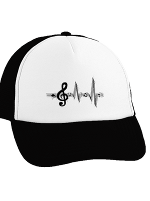 Žiju muzikou kšiltovka truckerka Black cap