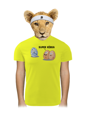 Super kérka dětské sportovní tričko Neon Yellow