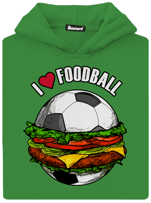 Foodball dětská mikina klokanka Kelly Green AWD