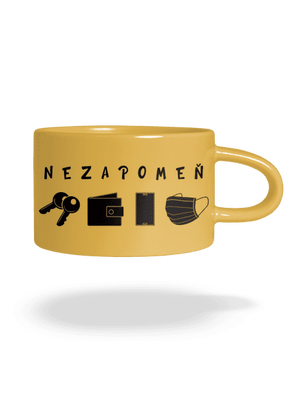 Nezapomeň hrnek makronka Yellow Macaron