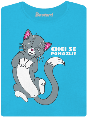 Chci se pomazlit dámské tričko s lemem Blue Atol