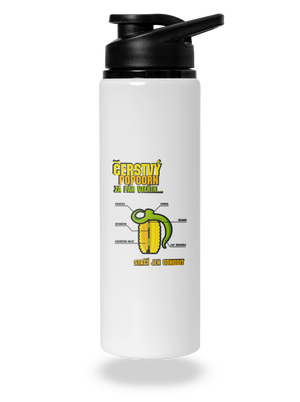 Čerstvý popcorn lahev na vodu White