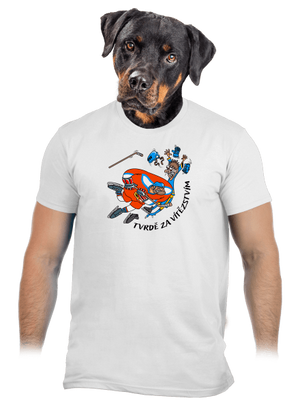 Tvrdě za vítězstvím pánské tričko White