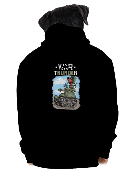 War Hunde pánská mikina na zip Black