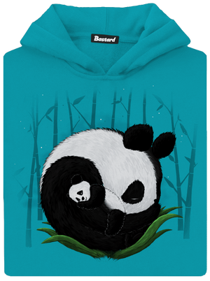 Dvě spící pandy dětská mikina klokanka Hawaiian Blue