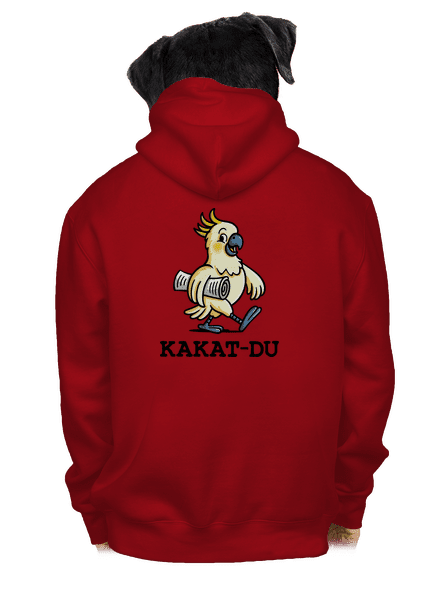 Kakat-du pánská mikina na zip Red