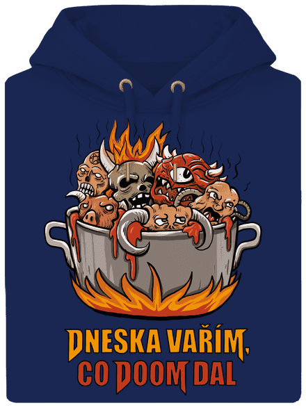 Co Doom dal unisex mikina premium Navy