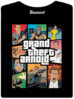 Grand Theft Arnold dámské tričko s lemem Black