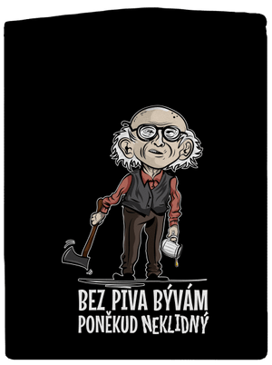 Neklidný bez piva dámská mikina na zip Black