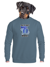 unisex mikina bez kapuce