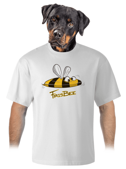 Frisbee unisex tričko oversized White
