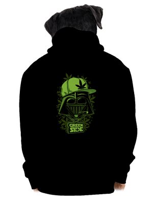Green Side pánská mikina na zip Black
