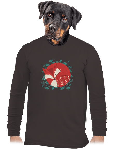 Spící liška pánské dlouhý rukáv Bear Brown