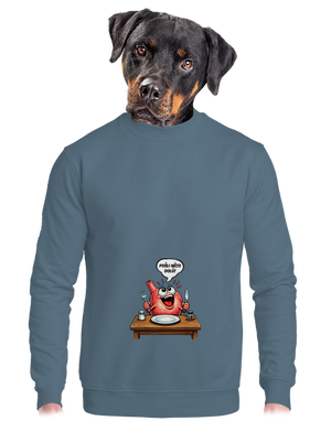 unisex mikina bez kapuce