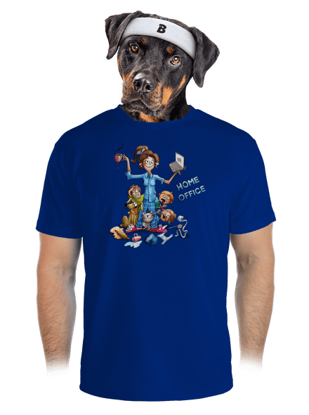 Maminčin home office pánské sportovní tričko Royal Blue Mal