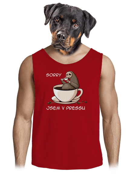 V pressu pánské tílko Red