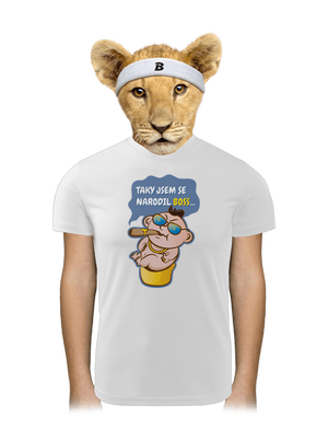 Boss dětské sportovní tričko White