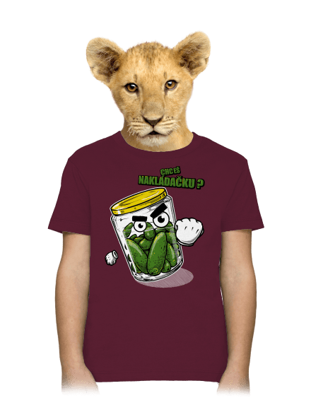 Nakládačka dětské tričko Burgundy