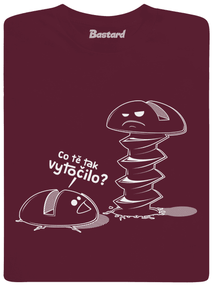 Vytočenej dětské tričko Burgundy
