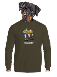 unisex mikina bez kapuce