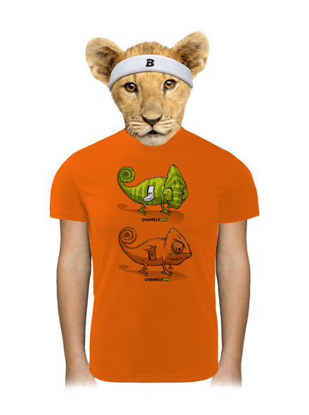 Zapnuto vypnuto dětské sportovní tričko Neon Orange