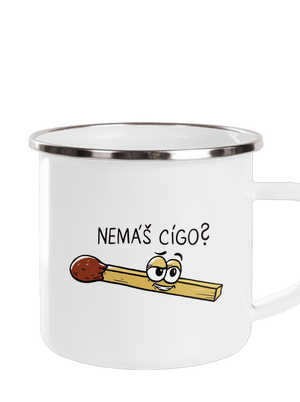 Cígo a oheň plecháček White