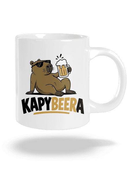 Kapybeera velký hrnek White