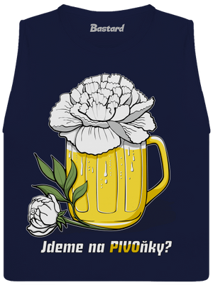 Pivoňky dámské tílko volné Navy