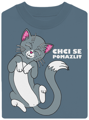 Chci se pomazlit unisex mikina bez kapuce Nordic Blue