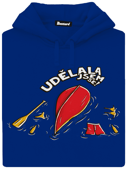 Udělal jsem se dámská mikina klokanka Royal Blue Mal