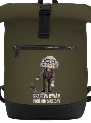 Neklidný bez piva batoh Military Green