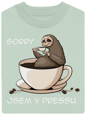 V pressu unisex mikina bez kapuce Blush Mint