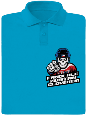 Fandi, ale zůstaň člověkem pánská polokošile Blue Atol