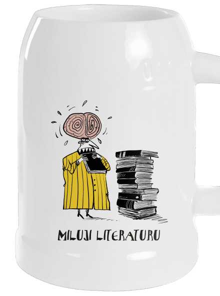 Miluji literaturu půllitr White