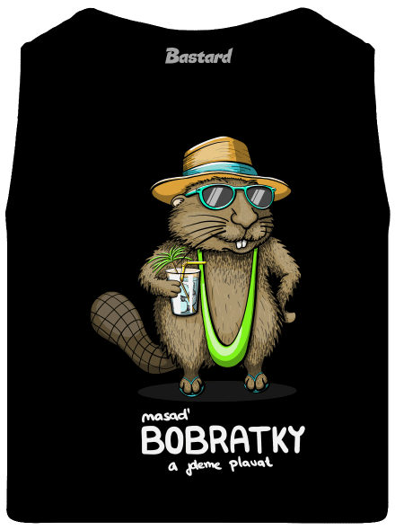 Bobratky pánské tílko Black