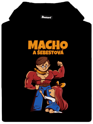 Macho a Šebestová dámská mikina klokanka Black