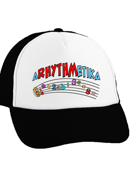 Arhythmetika kšiltovka truckerka Black cap