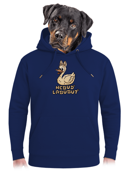 Nebuď labubuť unisex mikina premium Navy
